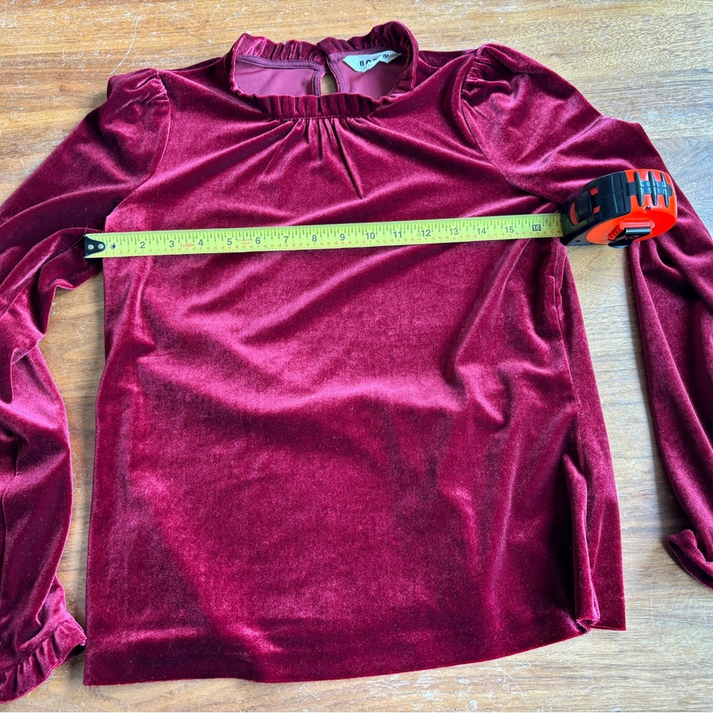 Elegant Velvet Burgundy Top